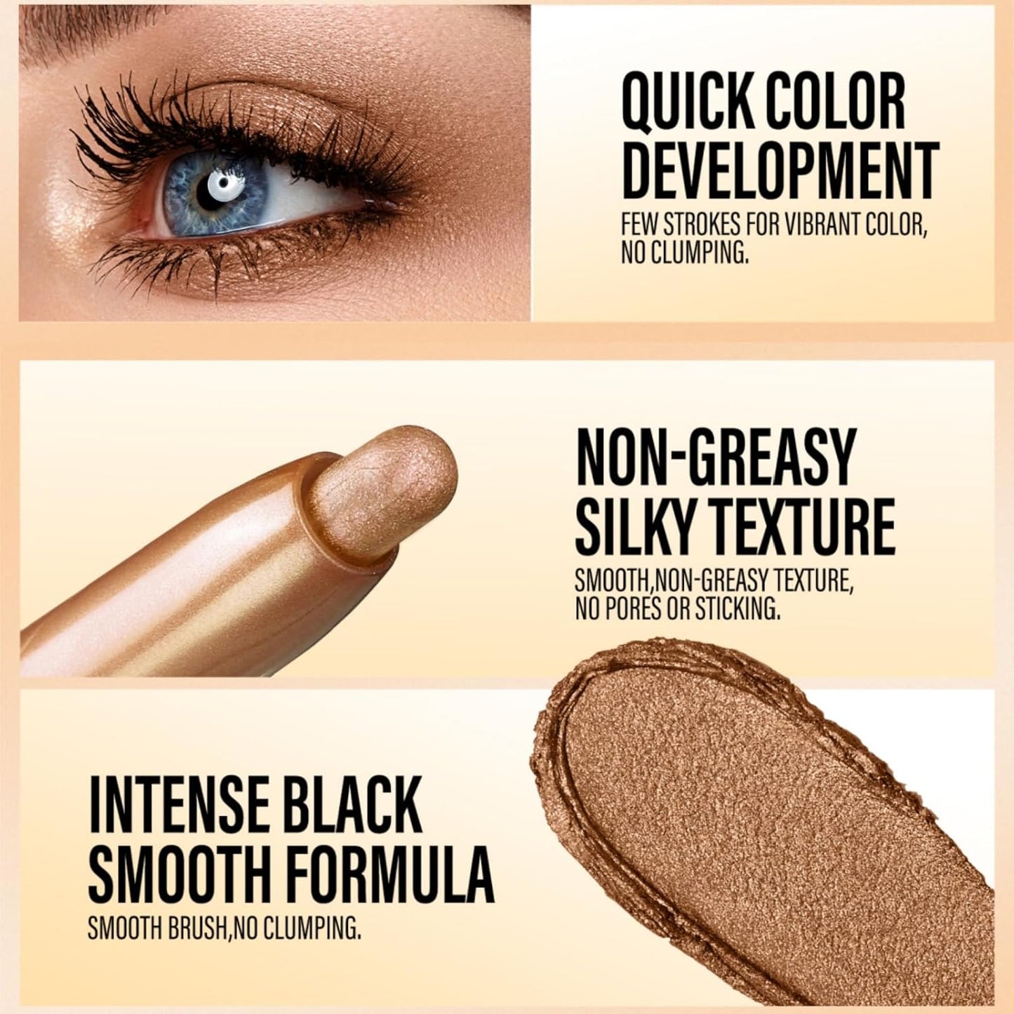 Jolilab Eyeshadow Stick Set, 2 PCS Matte Professional Bright-Colored Contouring and Highlight Stick, Cream Waterproof Long Lasting High Pigmented Eye Shadow. (2, 01+23 2pcs)