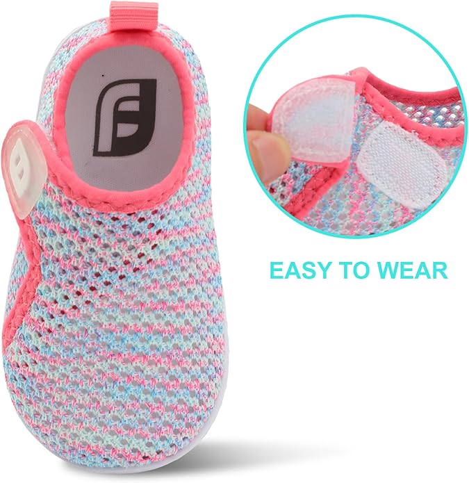 JOINFREE Baby Toddler Water Shoes Boys Girls Sandals Barefoot Kids Breathable Sneakers Shoes for Walking Running