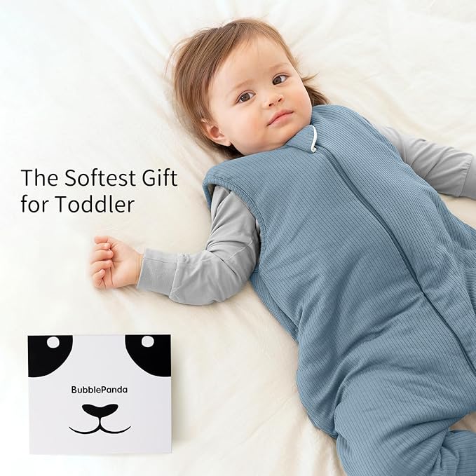 Rayon Made from Bamboo Toddler Sleep Sack with Feet 24-36 Months 1.0 Tog Breathable Sleep Sack 2t-3t Ultra Soft Baby Wearable Blanket with Legs Unisex Sleeping Bag with 2-Way Zipper