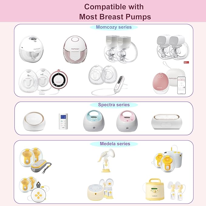 2pcs Flange Inserts 21mm for 17mm-20mm Nipple Size,Fits for Momcozy S12 Pro/S9 Pro/M5,S9/S12/S19/S21/S23,Elvie,Willow,lansinoh,Medela,Spectra,TSRETE,kmaier,MomMed Breastpump 24mm Flange,Down to 21mm
