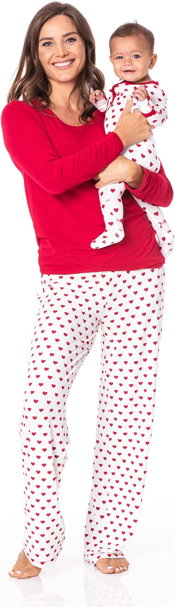KicKee Full of Hearts Footie with Zipper, One Piece Boy or Girl Baby Clothes