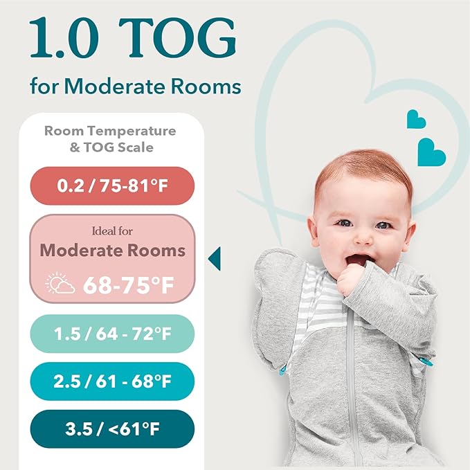 Love to Dream Swaddle UP, Organic Cotton, Baby Sleep Sack, Self-Soothing Swaddles for Newborns, Get Longer Sleep, Snug Fit Helps Calm Startle Reflex, Newborn Essentials for Baby, Cream