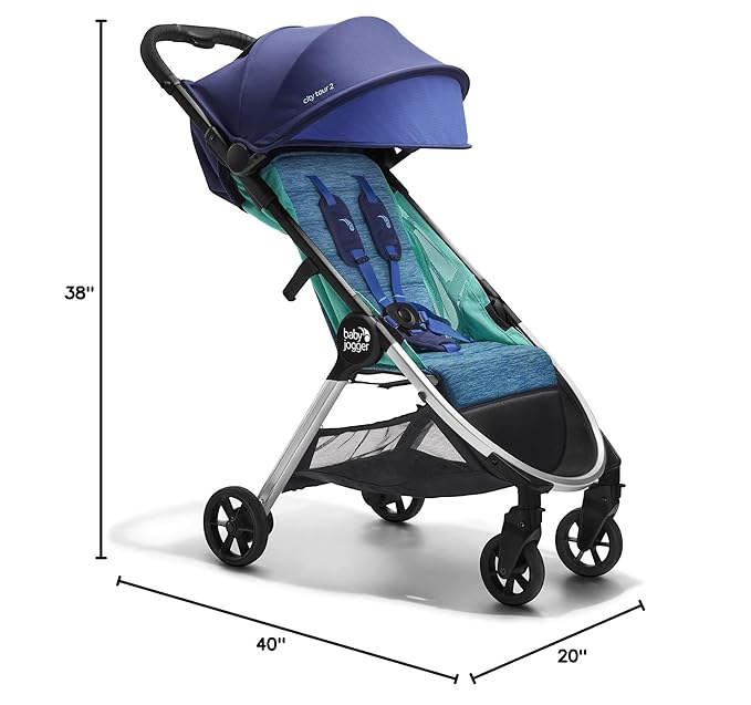 Baby Jogger City Tour 2 Ultra-Compact Travel Stroller Coastal