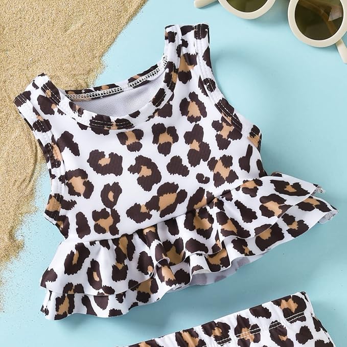Aalizzwell Toddler Baby Girl Bathing Suit Two Piece Swimsuit Bikini Beach Wear