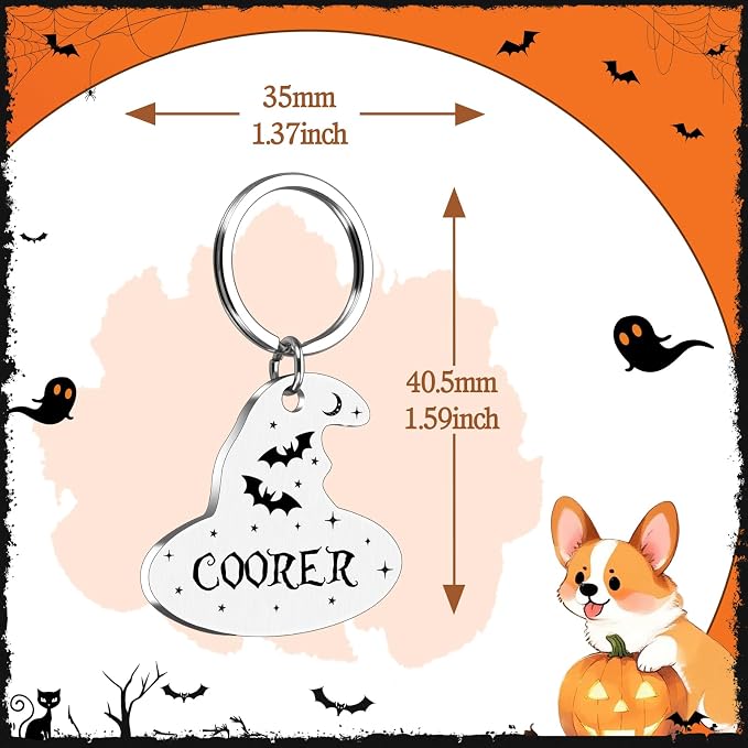 Personalized Pet Tags for Dog Cat, Custom Halloween ID Tags for Dogs, Dog Name - Image 5