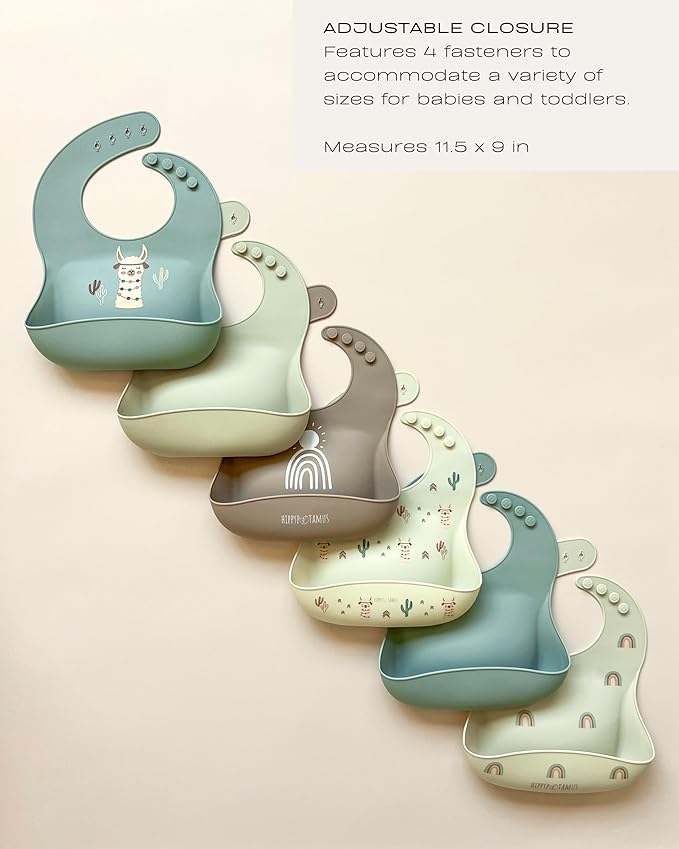 Hippypotamus Silicone Baby Bibs - Soft Waterproof Bibs for Babies & Toddlers