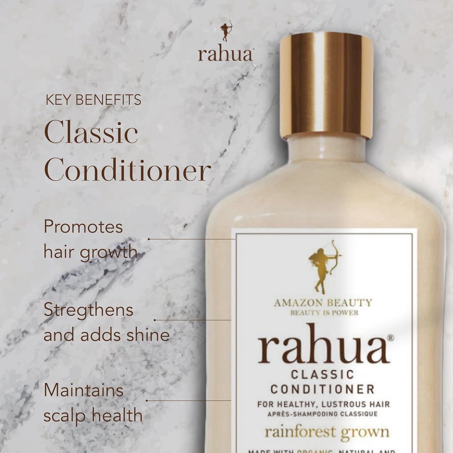Rahua Classic Hair Conditioner, 9.3 Fl Oz, Moisturizing Conditioner, Naturally Infused, Plant Powered Ingredients, Palo Santo, For Dry Damaged Hair, Hair Care for Soft & Shiny Hair, Scalp Care, Vegan