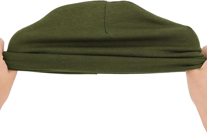 DRESHOW BQUBO 8 Pack Unisex Baby Beanie Hat Infant Toddler Kid Hats Baby Soft Cute Knit Cap Nursery Beanie
