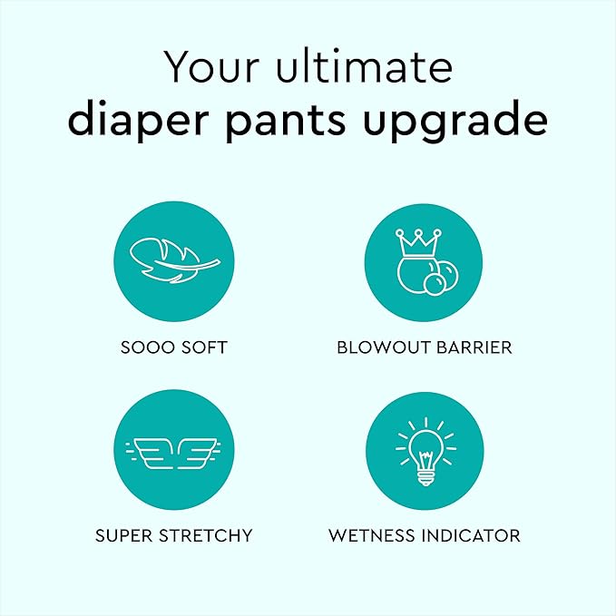 LILLYDOO Diaper Pants Toddlers - Size 8 (37+ lbs), Half-Monthly Supply (90 Count), Skin-Friendly, Ultrasoft, Chlorine-Free & Absorbent Diaper Pants