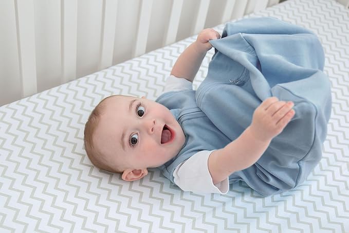 Baby Wearable Blanket - Baby Sleep Sack 100% Interlock Knit Cotton - Sleep Sack 3-6 Months - Comfy Soft Lightweight, 2-Pack Set