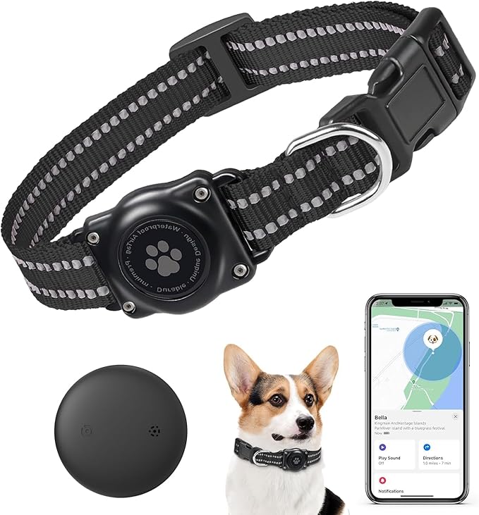 GPS Tracker for Dogs, Mini GPS Cat Tracker, Smart Pet Activity Tracker by Vebiso