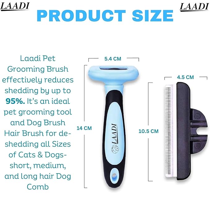 LAADI Deshedding Tool for Dogs and Cats - Image 2