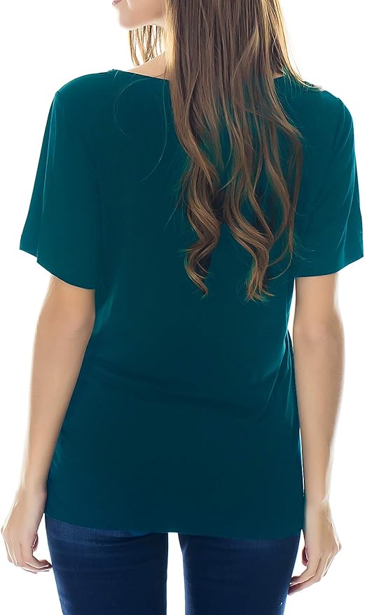 Smallshow Women's Maternity Nursing Tops Short Sleeve Breastfeeding Clothes