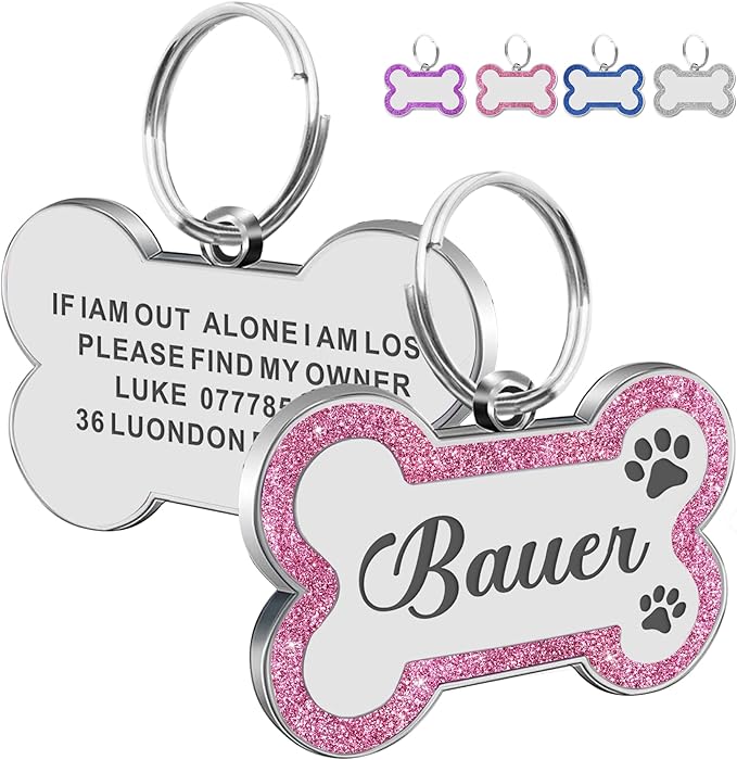Dog Tags Personalized for Pets Dog Name Tags Personalized Dog Tag Engraved by EDSG