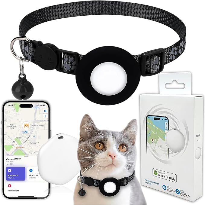 GPS Tracker for Cats, Mini GPS Pet Tracker by Bingolar