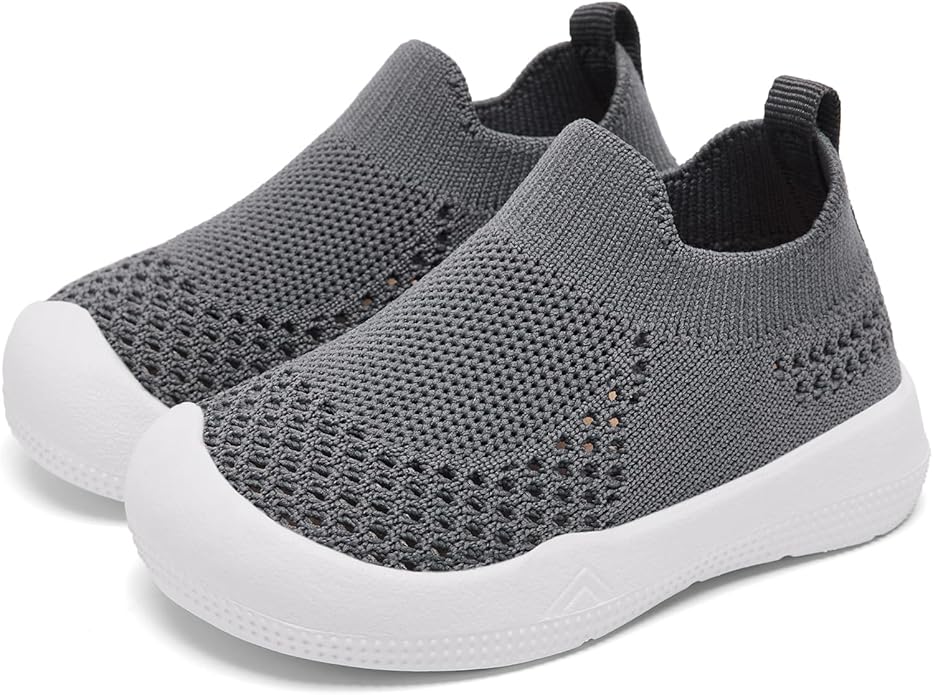Eashi Baby Boy Girl Non-Skid Indoor Infant Walking Shoes Breathable Warm Elastic Sock Shoes with Memory Sole Protect Toes Outdoor Sneakers
