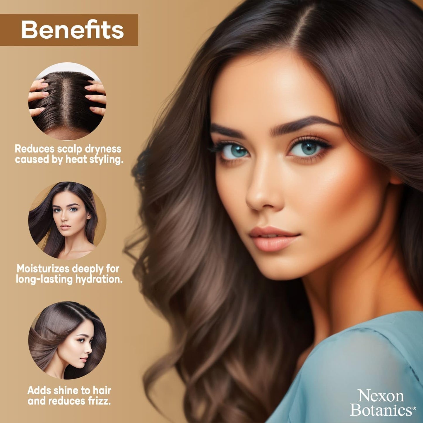 Mint Rosemary Oil for Hair Growth 2 fl oz – Lightweight, Non-Greasy Formula with Peppermint – Strengthens Strands for Healthier, Thicker Look – Nexon Botanics