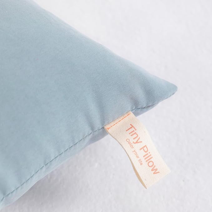 NTBAY Tiny Pillows, Down Alternative 7"x11" Microfiber Mini Pillows for Travel, Pets, Soft Machine Washable Small Pillow for Neck, Wrist, Lumbar and Knee, Sea Green