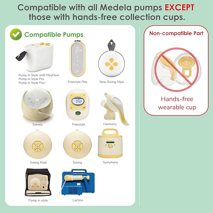17mm Maymom MyFit Shields, Pano Series; Compatible with Medela Breast Pump- PersonalFit, Freestyle, Harmony, Maxi, Freestyle Flex Connector; Connect to Maymom Widemouth/Narrow Connector, 2pcs