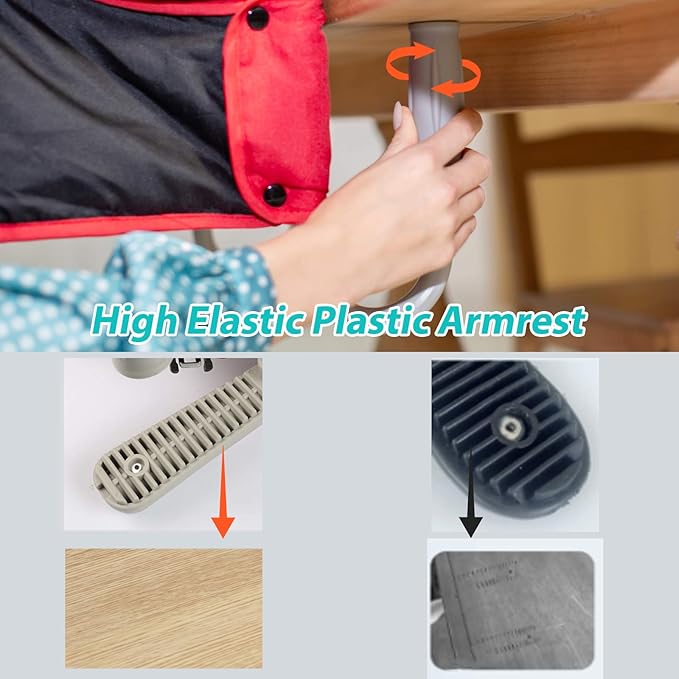 Fast Hook On Chair with Dining Tray, Fold-Flat Storage and Tight Fixing Clip Child Chair for Baby, Safe and High Load Design for Home and Travel