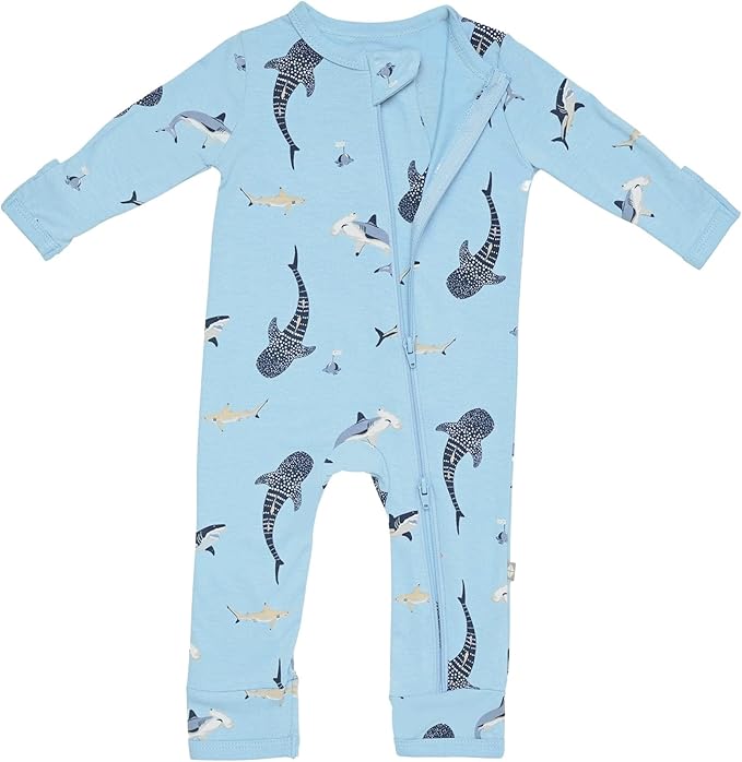 KYTE BABY Unisex Rayon Made From Bamboo Zippered Rompers 0-24 Months