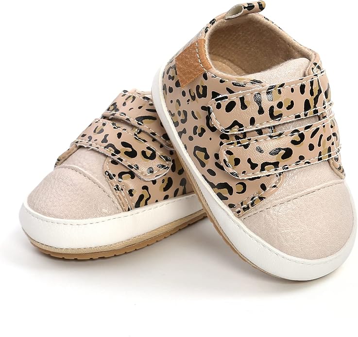Clowora Baby Boys Girls Shoes Non-Slip Rubber Sole Sneakers Infant First Walking Toddler Crib Shoes Newborn Loafers Flats.