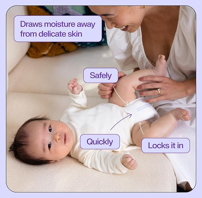 Freestyle BambooTek Diapers – (Size 4) Hyper Absorbent & Non-Toxic – Disposable Diapers for Sensitive Skin – Ultra Soft Diaper's (22-37 lbs) – 48 Count
