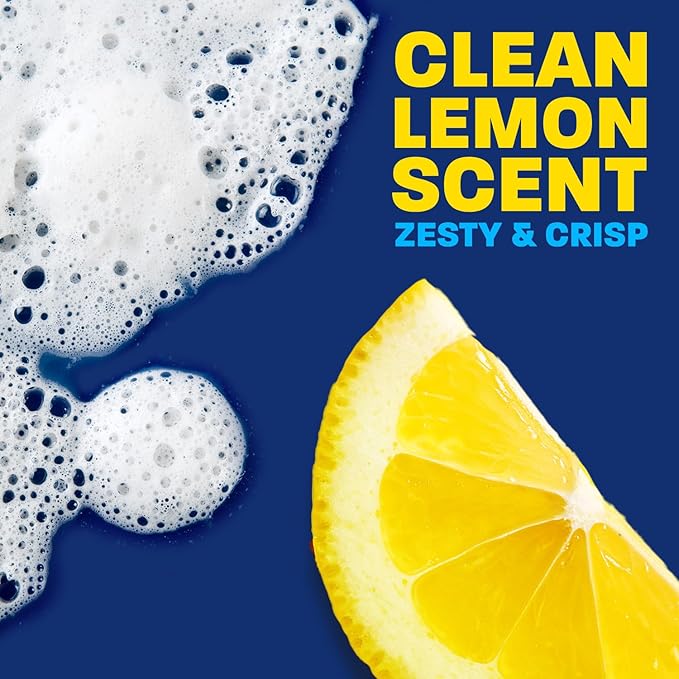 Dawn Powerwash Spray, Dish Soap, Dishwashing Liquid, Cleaning Supplies, Lemon, 1 Starter Kit + 3 Refills, 4 units of 16oz (64oz)
