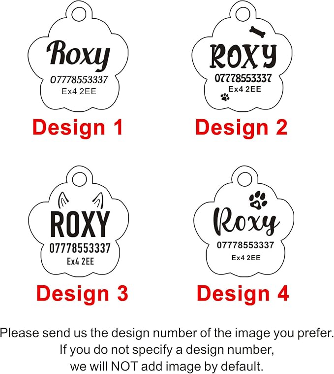 EDSG Cat Dog Tags Personalized for Pets, Dog Name Tags Cat Name ID Tag - Image 2
