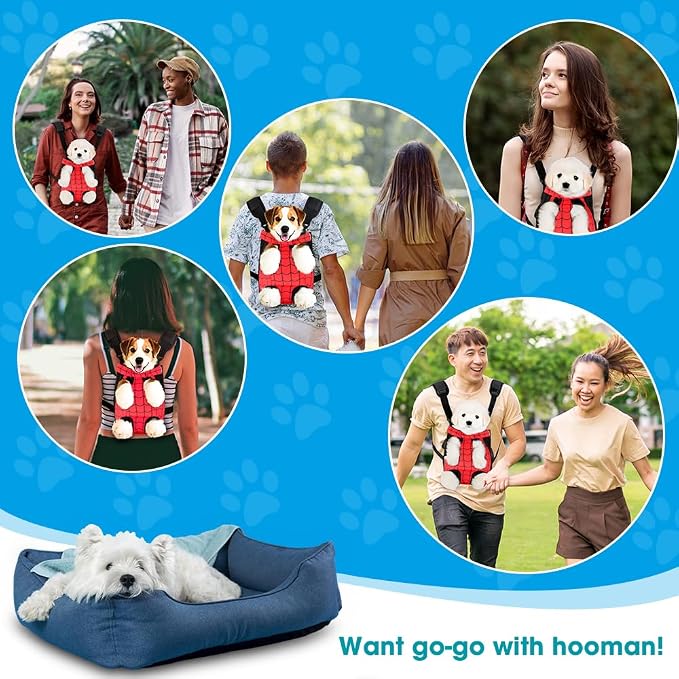 Dog Backpack Carrier, Front Pocket - Image 8