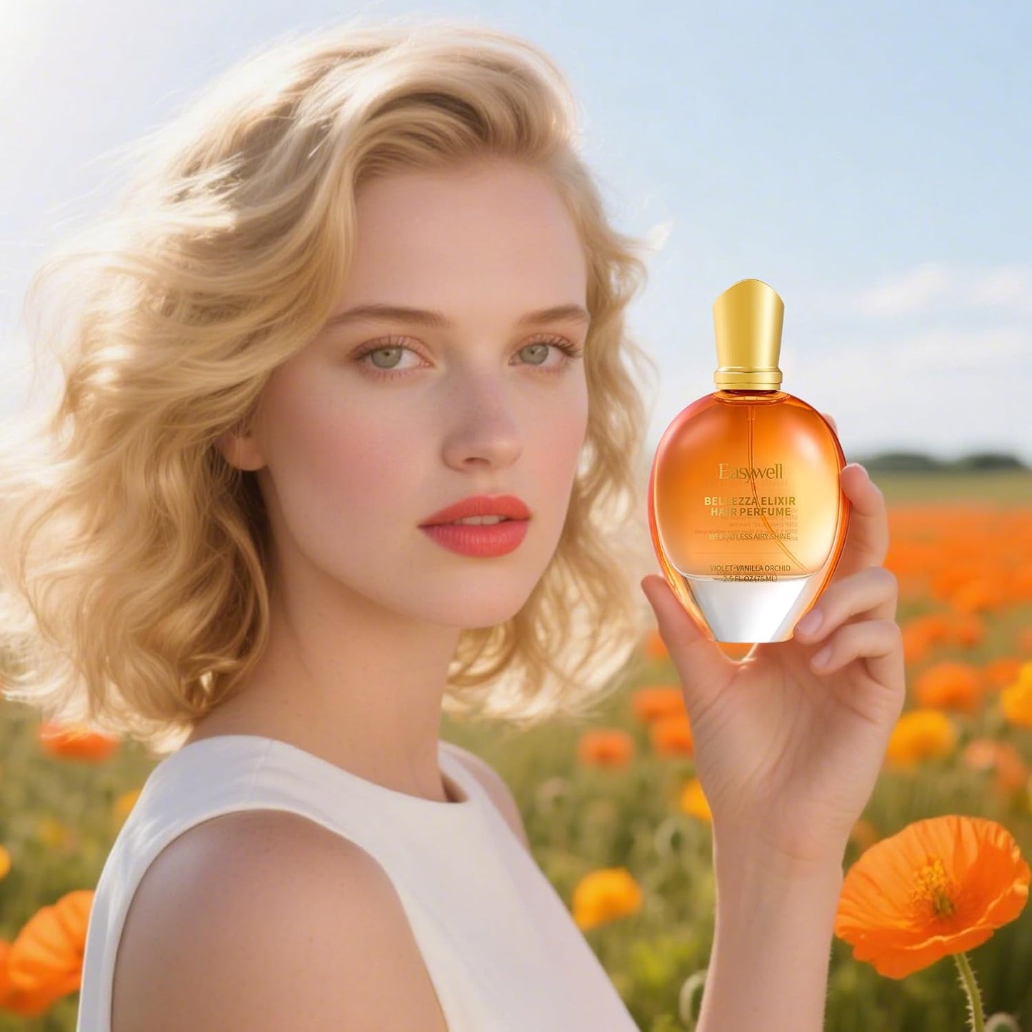 Leave In Conditioner Spray, Hair Perfume for Women, Hair Spray Women with Vitamin B5, Moisturizing & Nourishing Hair, Violet Vanilla Orchid, 2.5 Fl Oz, Present Edition with 2 Additional Mini Samples