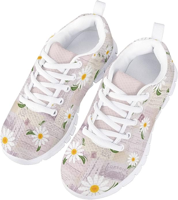 MARSVOVO First Shoes for Walking Boy Girl Athletic Lightweight Flexible Lace-up Breathable Running Shoes Casual Classic Comfortable Non Slip Play Sport Learning to Walk Toddler Girl Sneakers