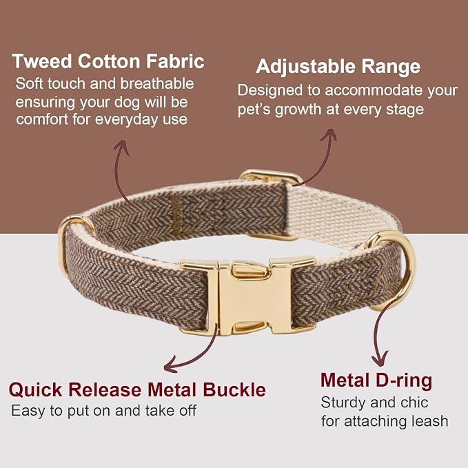 Soft Cotton Hemp Dog Collar - Image 2