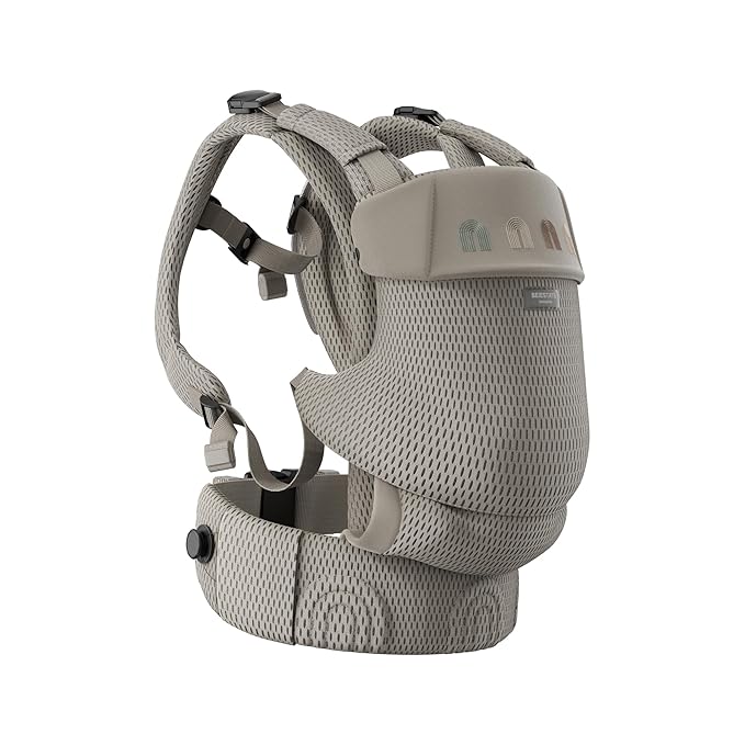 Rainbow Baby Carrier Newborn to Toddler, Breathable Mesh Baby Carrier with Adjustable Waist Rotary Knob, Enhanced Lumbar Support, Ergonomic, Sunshield,Lightweight Infant Carrier for 7-33 lbs
