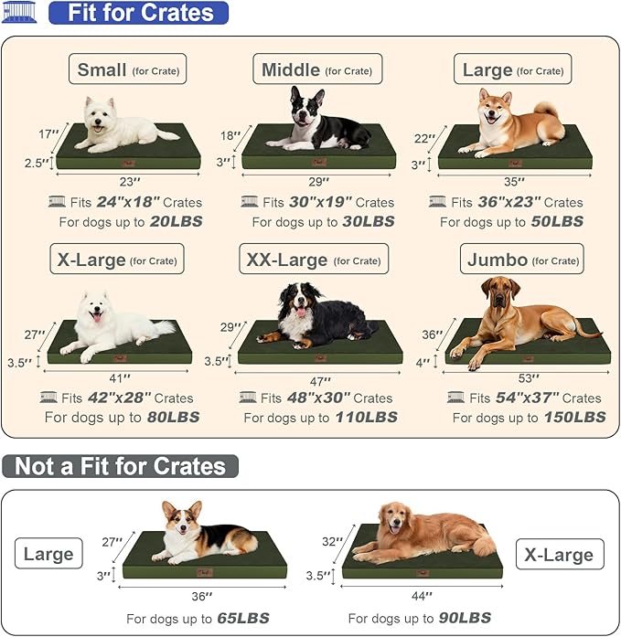 Orthopedic Dog Bed for Extra Large Dogs, XL Comfort Pet Mat for Large Sized Dog - Image 6