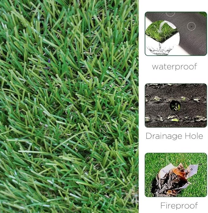 ALTRUISTIC Artificial Grass 12FTX44FT, Realistic Fake Grass Deluxe Turf - Image 4
