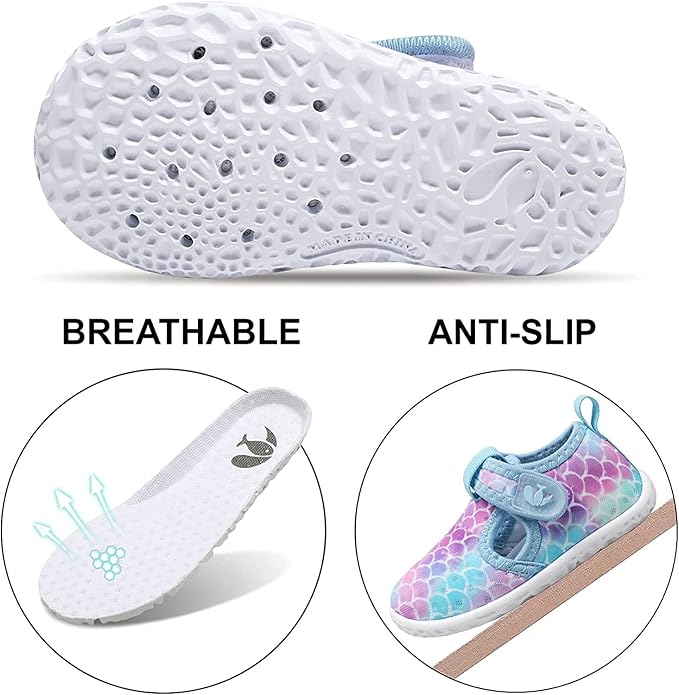 JOINFREE Baby Toddler Water Shoes Boys Girls Sandals Barefoot Kids Breathable Sneakers Shoes for Walking Running