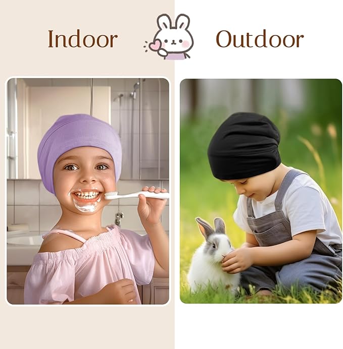 OLESILK Silk Toddler Bonnet 6-36 Months: 100% Mulberry Silk & Modal, Anti-Frizz for Curly Hair, Adjustable Fit Growing Baby