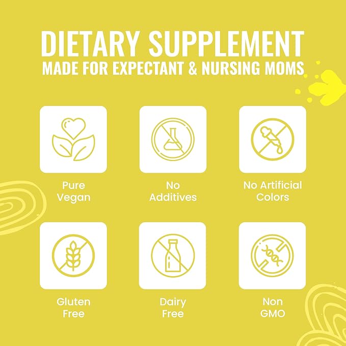 Go-Lacta 100% Organic Premium Moringa Capsules for Breastfeeding - Build Breast Milk Supply Before Birth - Healthy Breastfeeding for Mom and Baby - Increase Breast Milk Supply