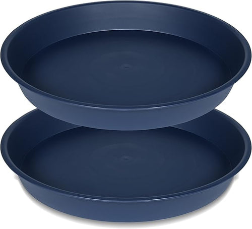 2 Pack of 20 21 inch Plant Saucer Round, Deep Plant Saucers by Bleuhome