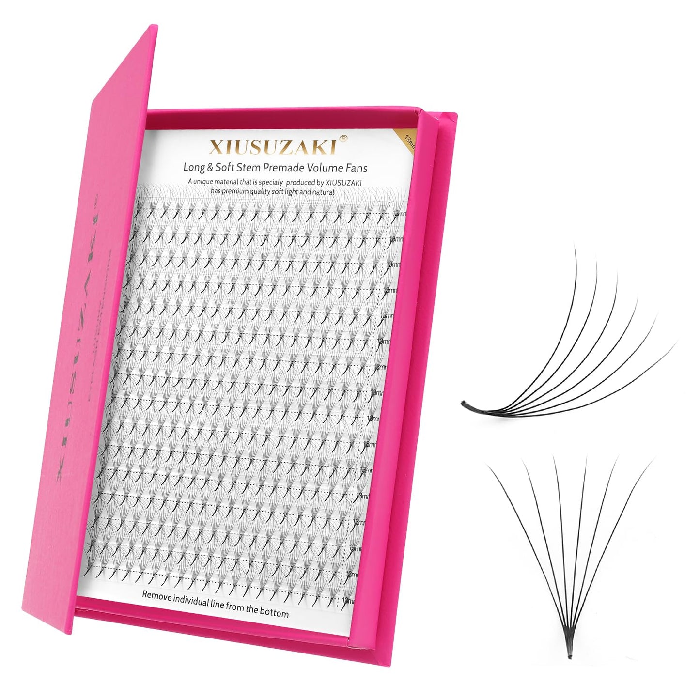 Premade Fans Eyelash Extensions 6D Volume Lash Extensions 0.07 Thickness Eyelash Extension D Curl Premade Lash Fans Mix 9-16mm Fluffy Soft Handmade Lash Fan Eyelashes(6D-0.07-D,9-16mm)