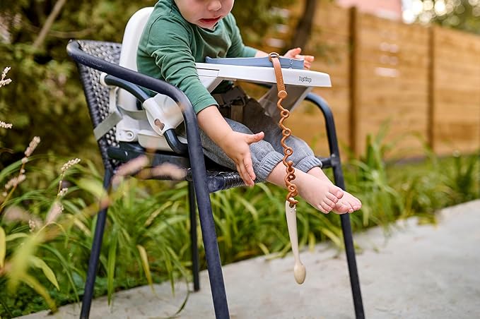 Smack Fun - Silicone Baby Feeding Spoons | 2 Pack (Cambridge Blue/Shifting Sand)