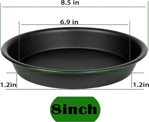 2 Pack of 8 inch Plant Saucer Clear, Heavy Duty Plastic Plant Water Tray 8 inch - Image 2