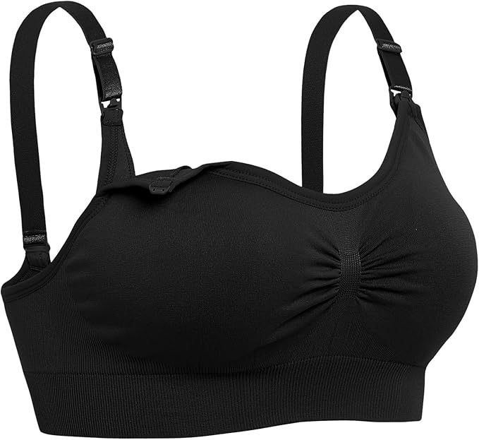 Lataly Womens Seamless Nursing Bra Sleeping Maternity Bralette for Breastfeeding Pack of 3