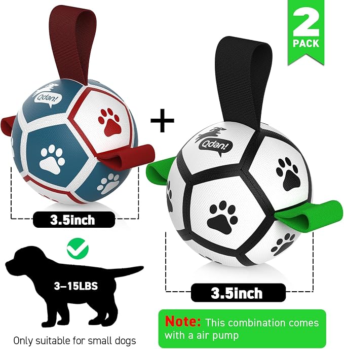 QDAN 2 Pack Small Dog Toys, 3.5 Inch Puppy Balls, Dog Balls - Image 7