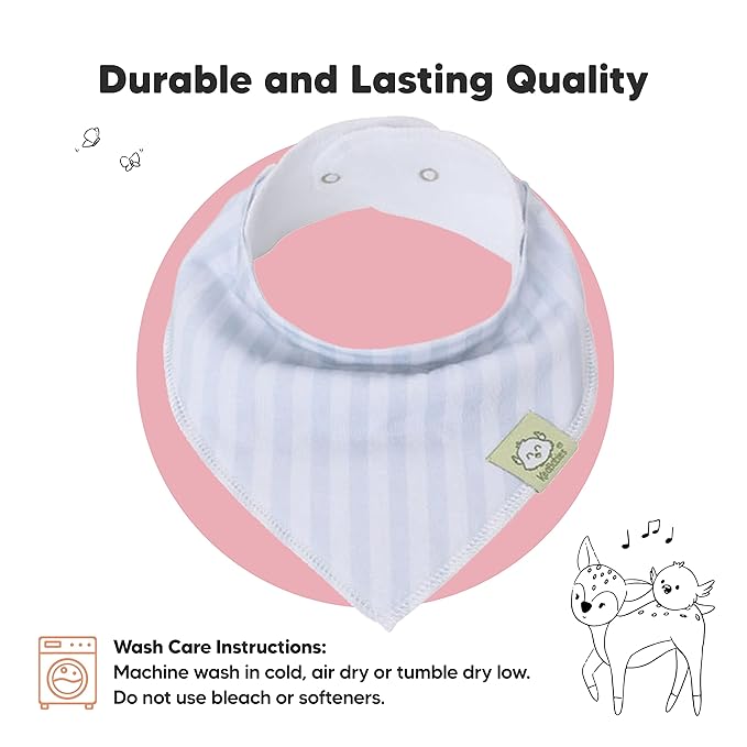 8-Pack Organic Baby Bandana Bibs for Boys, Girls - Super Absorbent Triangle Baby Bibs for Drooling and Teething Infant, 100% Cotton Extra Soft for Newborn, Infant 0-36 Months (Constellation)