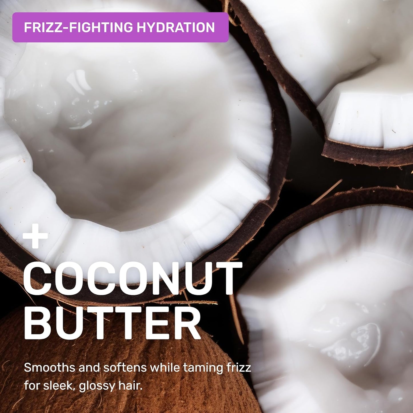 Ethique Smoothing Shampoo Bar for frizzy hair with Coconut Butter - Plastic-Free, Cruelty-Free, Vegan, 3.88 oz - Formerly Frizz Wrangler