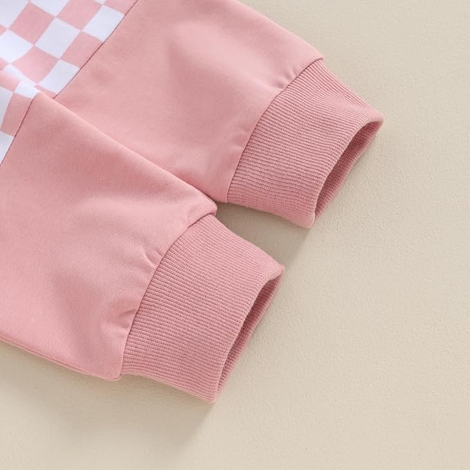 Fernvia Toddler Baby Girl Clothes 3 6 9 12 18 24 Months Fall Outfits Solid Long Sleeve Sweatshirt Tops + Pants Set