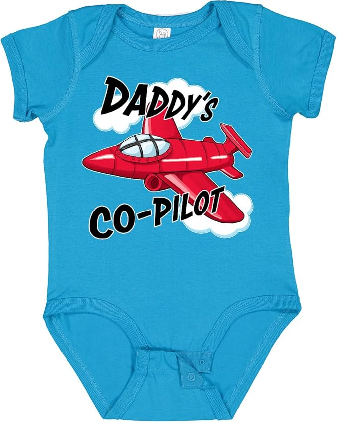 inktastic Daddys Co-Pilot for Fathers Day Baby Bodysuit