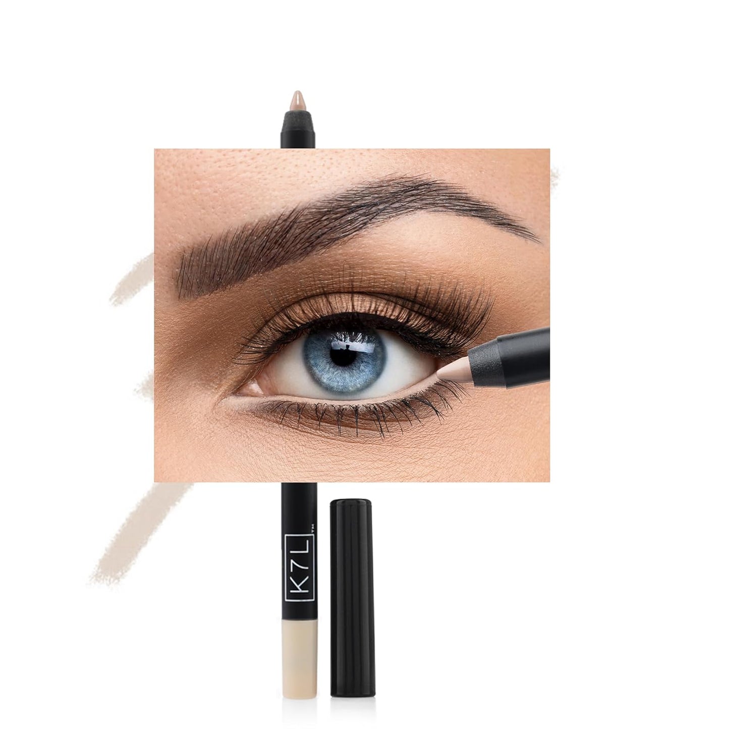 K7L Waterline Eyeliner Nude - Brighten, Creamy, Waterproof and Smudge-Proof Cosmetics